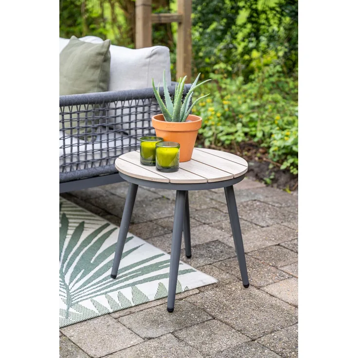 Garden Impressions MARGRIET Loungetisch Beistelltisch Balkon Nonwood 50cm rund