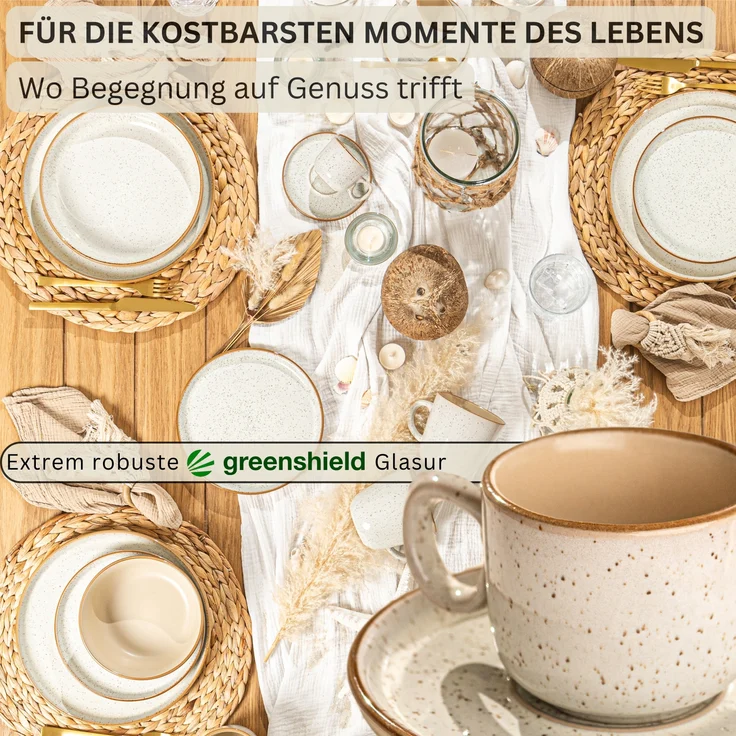 SÄNGER Espressotassen Set Rio Creme 8 teilig für 4 personen – Bild 3