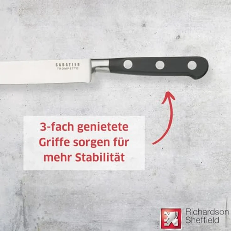 Richardson Sheffield SABATIER TROMPETTE Tranchiermesser – Bild 4