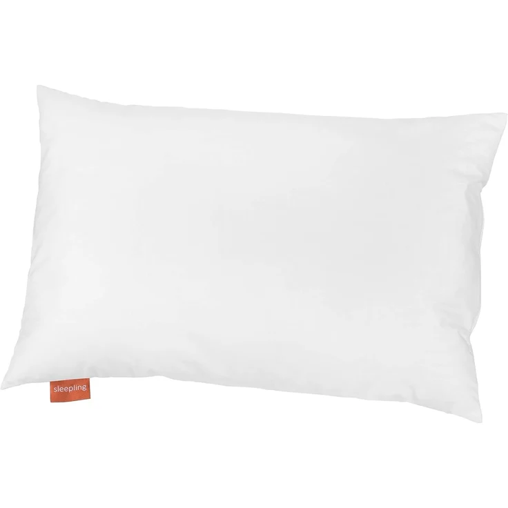 sleepling Gänsedaunenkopfkissen Kinderkissen, Füllung: 90% Daunen, 10% Federn, Bezug: 100% Baumwolle, Seitenschläfer, Rückenschläfer, Bauchschläfer, 1x Daunenkissen, für Kinder – Bild 1