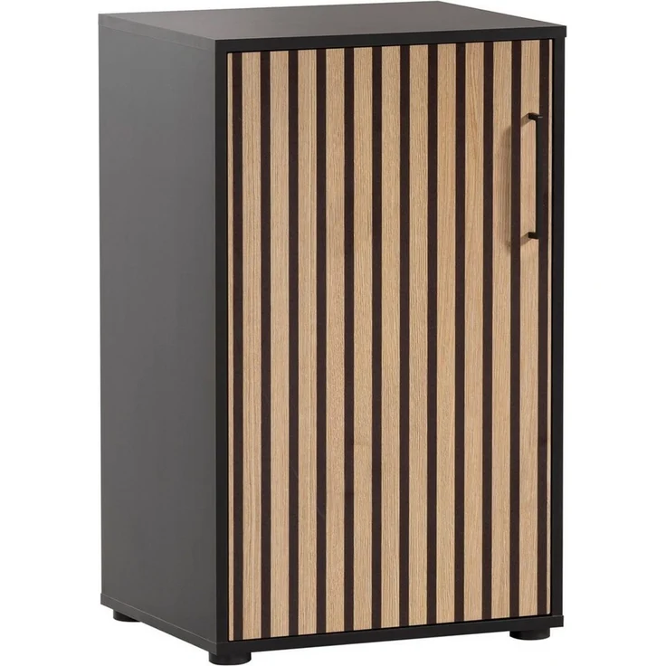 Schildmeyer Aktenschrank Hank, MADE IN GERMANY, Breite 50 cm Tür mit Akustikprint, Metallbeschläge, Softclose-Funktion – Bild 1
