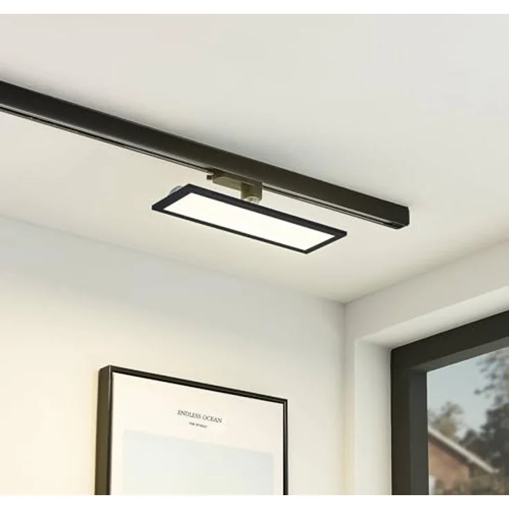 Arcchio LED Stromschienenstrahler Hairis, 1-flammig in Schwarz, moderne Arbeitszimmerleuchte mit energiesparendem LED Leuchtmittel – Bild 4