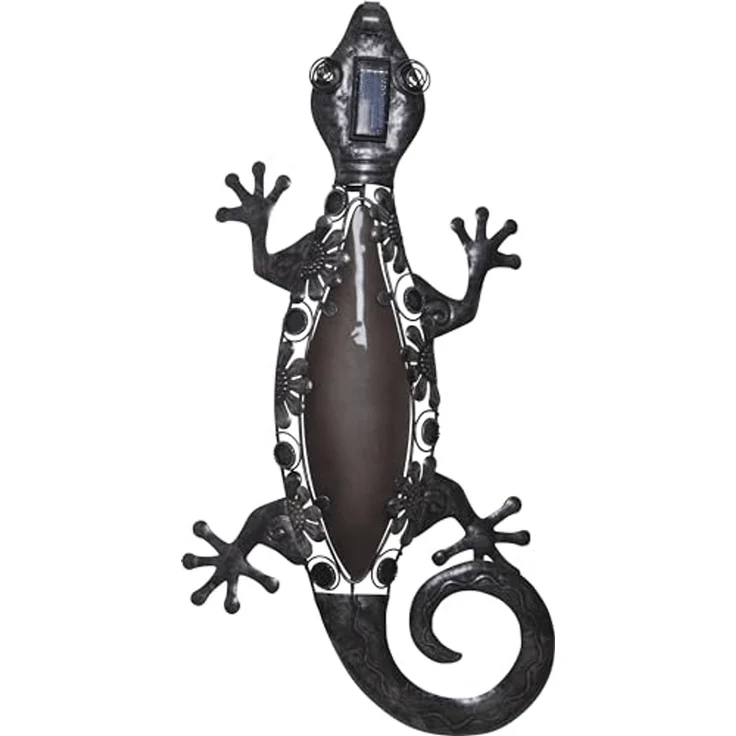 Star LED-Solar-Wanddeko 'Gecko', Eidechse, – Bild 2