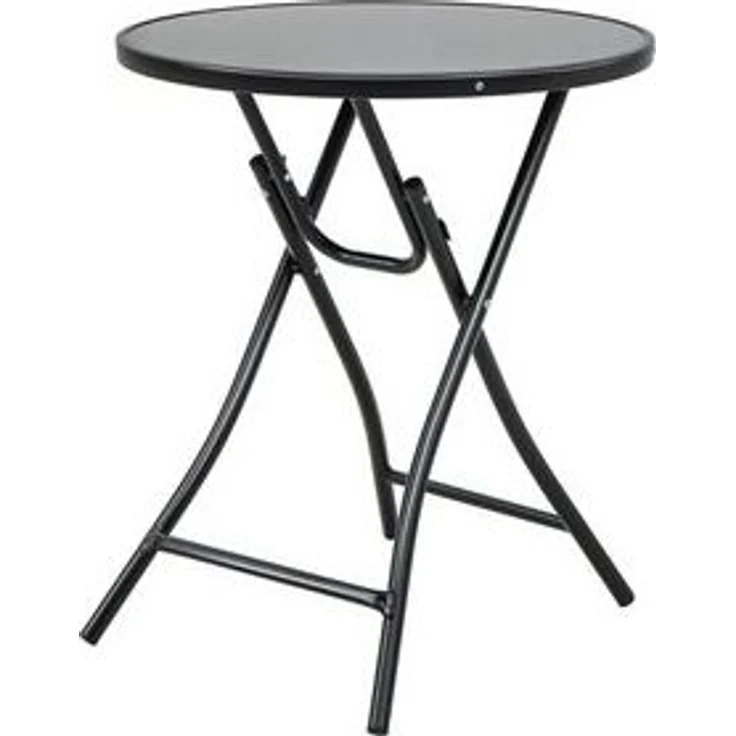 COSTWAY Gartentisch, klappbar, mit X-förmige Metallrahmen – Bild 6