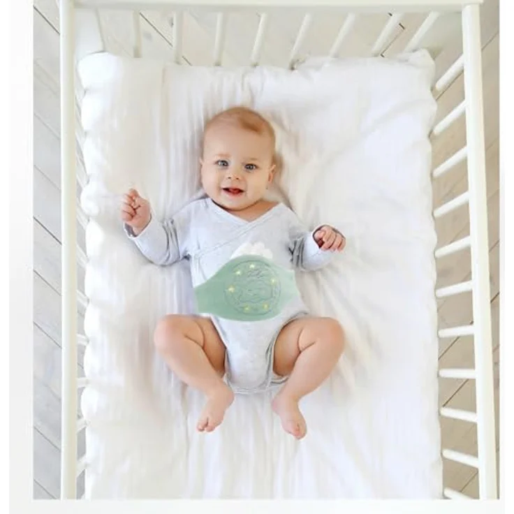 Babyjem Kirschkernkissen Baby Bauchgurt, Grün | Natürlicher Wärmegürtel, Gegen Koliken und Blähungen, Waschbarer Bezug, 100% Natürliche Kirschkernfüllung – Bild 4