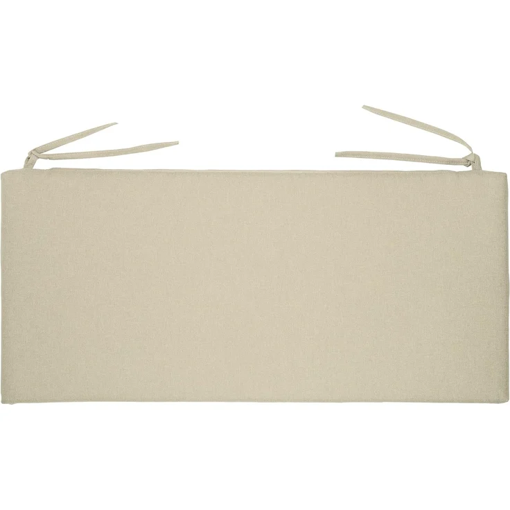 chilly pilley Bankkissen Bankauflage Polsterauflage Reißverschluss mit Schlaufen Kissen für Gartenbank Gartenbankauflage für Gartenmöbel Sitzkissen & Rückenkissen Outdoor (120 x 40 x 5, Cremefarbig) – Bild 5