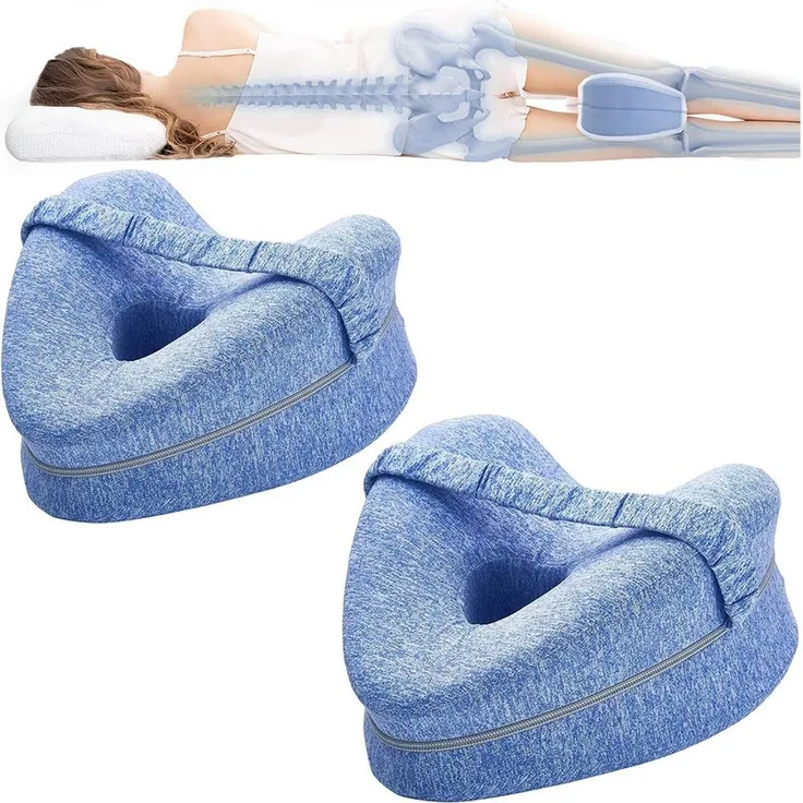 Mutig Balancekissen Kniekissen für Seitenschläfer 2 Stück,Ergonomisches Lagerungskissen, Memory-Schaum für Rücken-/Hüft-/Gelenk- und Ischiasschmerzlinderung