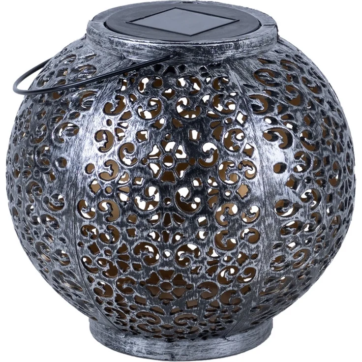 2x LED Solarleuchte, Kunststoff, Hängeleuchte, H 17 cm – Bild 8