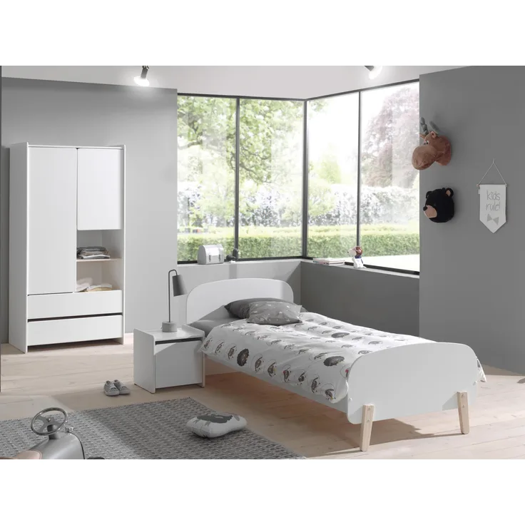 Vipack 'Kiddy' Kinderzimmer-Set 90x200 cm weiß