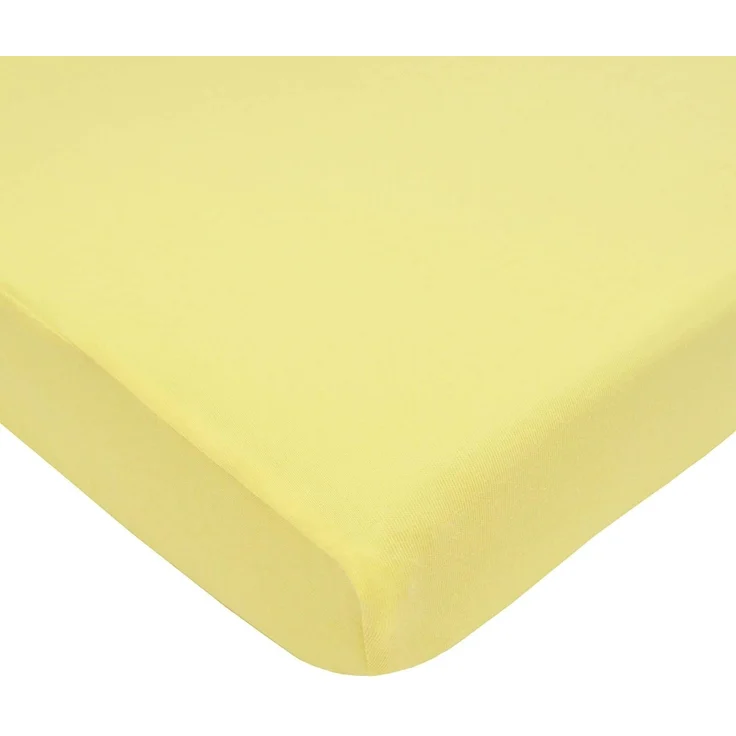 Dudu N Girlie Spannbettlaken für Kinderbett, 100% Baumwolle, 70x140 cm, Gelb, 2-teilig – Bild 2