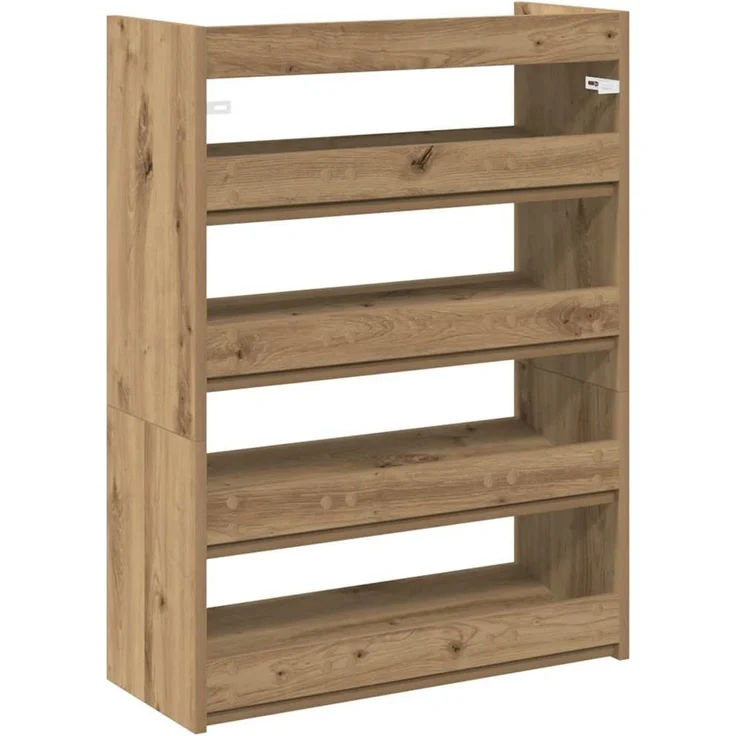 vidaXL Schuhregal Artisan-Eiche 60x25x81 cm Holzwerkstoff 859886 – Bild 5