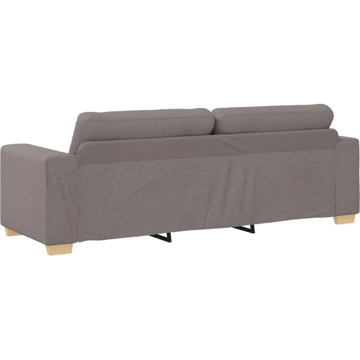 vidaXL 3-Sitzer-Sofa Taupe 220 cm Stoff 4105094 – Bild 4