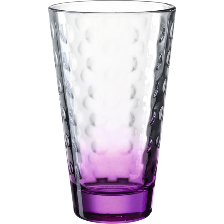 Leonardo OPTIC Trinkglas groß 300 ml Boden Bunt 6er Set – Bild 7
