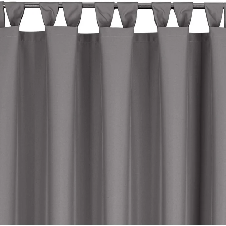 Eurofirany Terassenvorhang, Schlaufen, Wasserfest, Polyester stahl, 155X200 cm – Bild 4