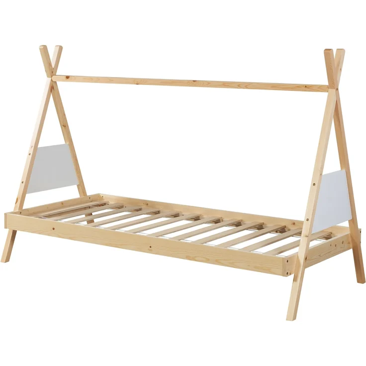 Tipi-Bett Siikajoki 90x200cm Kiefernholz Natur [en. casa] – Bild 3