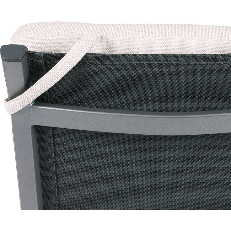 2Sitzauflage hoch 50x12025127-01, Kreuzbänder im Rücken, 100% Polypropylen-wasserabweisend – Bild 3