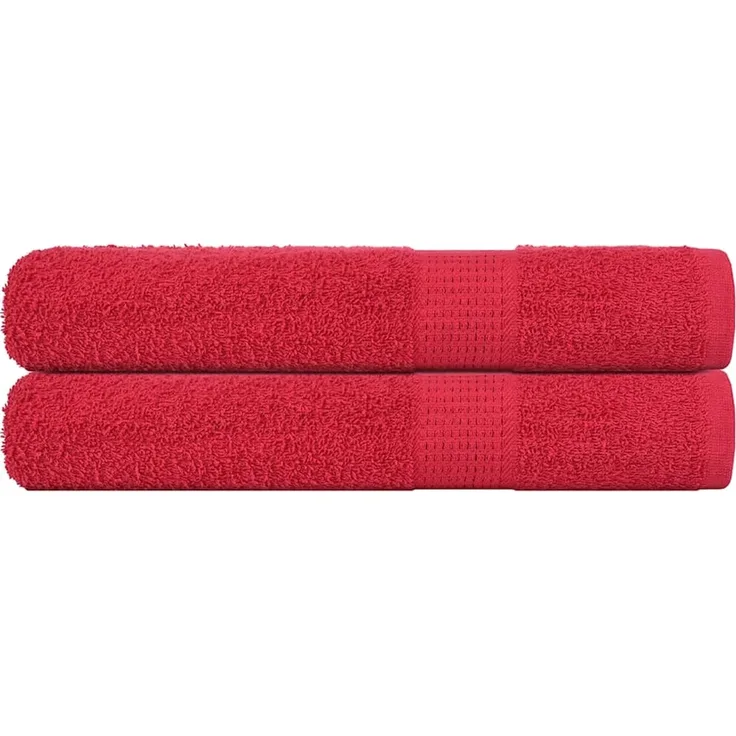 vidaXL Saunatücher FROGN 2 Stk. Rot 80x200 cm 360 g/m² 136935