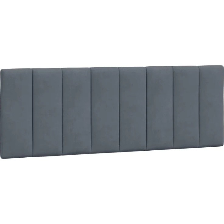 vidaXL Kopfteil-Kissen Dunkelgrau 120 cm Samt 374662 – Bild 2