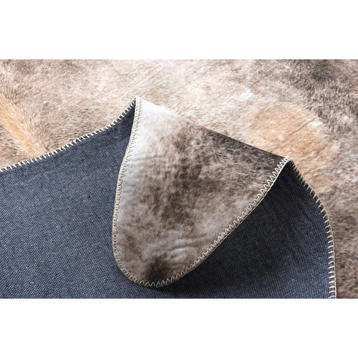 Gino Falcone Fellteppich Emilia, fellförmig, Höhe: 3 mm, Kunstfell, bedruckt, Kuhfell-Optik, ideal im Wohnzimmer & Schlafzimmer – Bild 2