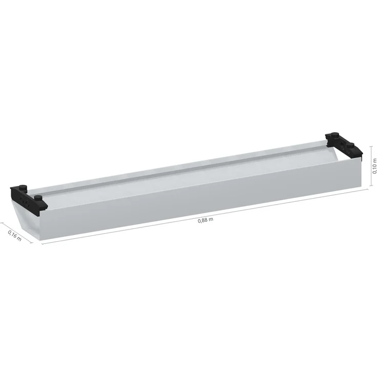 ASSMANN Horizontaler Kabelkanal Flex-small Weißaluminium 88 x 16 x 10 cm Metall – Bild 8