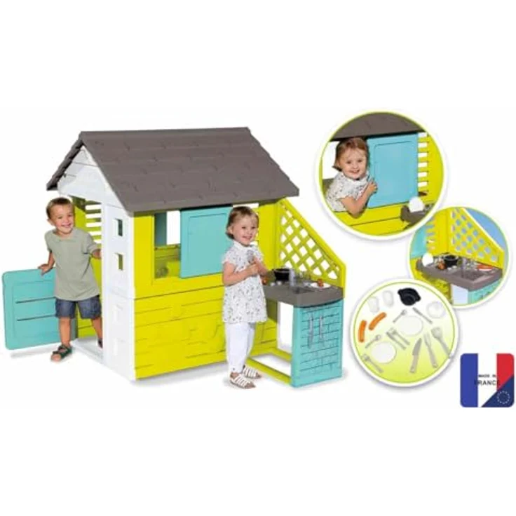 Smoby 'Pretty Spielhaus mit Sommerküche, ab 2 Jahren, 145 x 127 x 110 cm – Bild 4