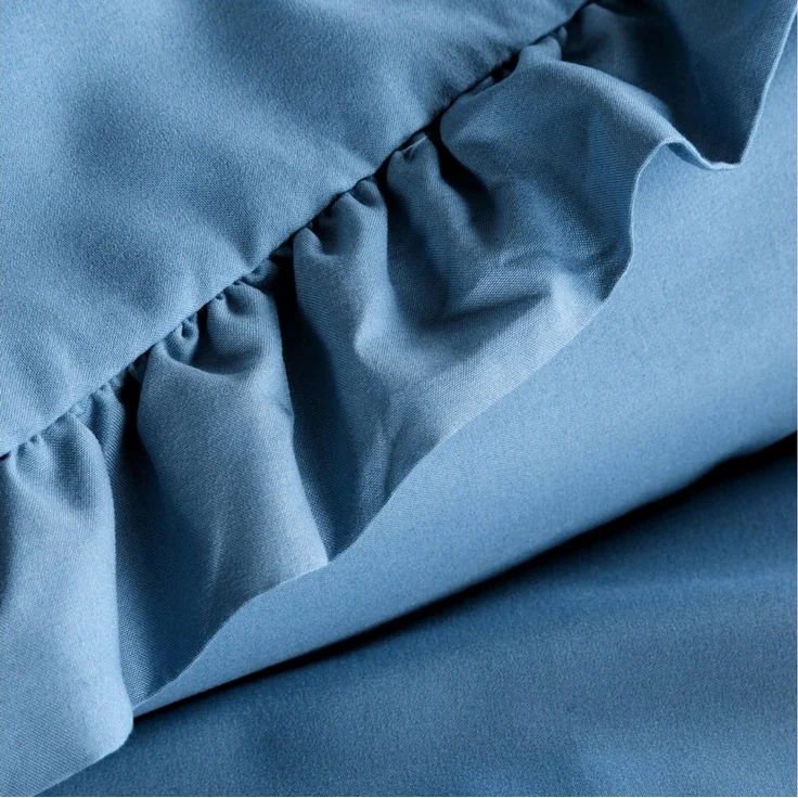 Design91 Bettwäsche, Polyester, 3 teilig, mit Rüschen – Bild 3