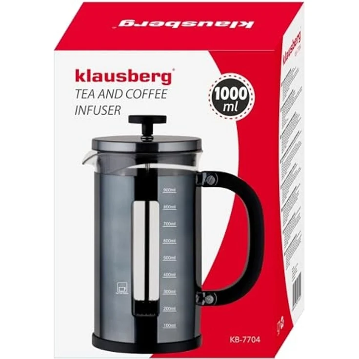 Klausberg Klausberg Kaffee- und Teezubereiter 1,0l French Press KB7704 – Bild 5
