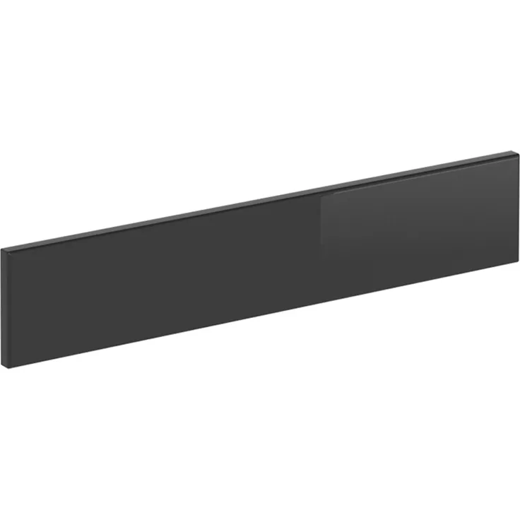 Küchenfront R-Line Anthrazit Hochglanz 59.6 x 11.2 cm Möbelfront für den Herdumbauschrank Vicco