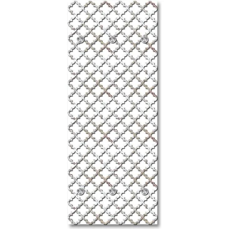 Queence Garderobe - "Liam" Druck auf hochwertigem Arcylglas inkl. Edelstahlhaken und Aufhängung, Format: 50x120cm