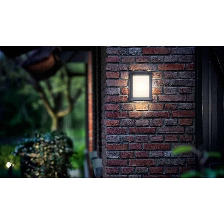 Philips Karp LED Außenwandleuchte anthrazit eckig 6W – Bild 4