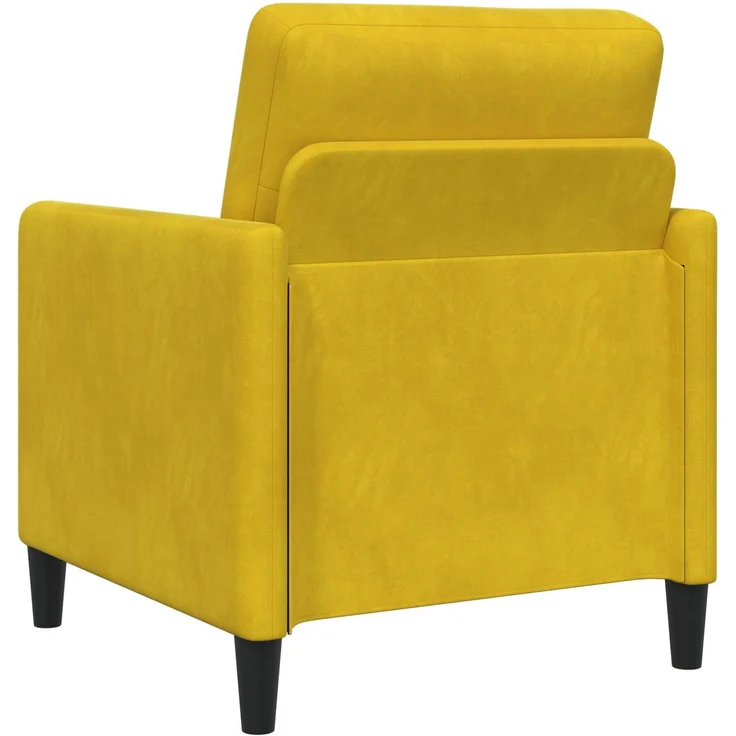 vidaXL Sofa Set mit Stauraum 2 stk. Gelb Polyester 3429253 – Bild 5
