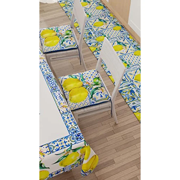PETTI Artigiani Italiani - Teppich für Küche, rutschfest und waschbar, 52 x 80 cm, Design Vietri 01, 100% Made in Italy – Bild 6