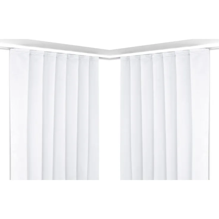 Beautex Verdunkelungsvorhang 2er Set Verdunkelungsgardine mit U-Band, Blackout Vorhang abdunkelnd (2 St), Kräuselband, verdunkelnd