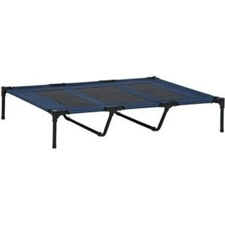 PawHut Tierbett Katzenbett, Outdoor, Haustierbett, Haustierliege, Oxford, Texteline-Stoff, für Garten, Balkon, Dunkelblau – Bild 6