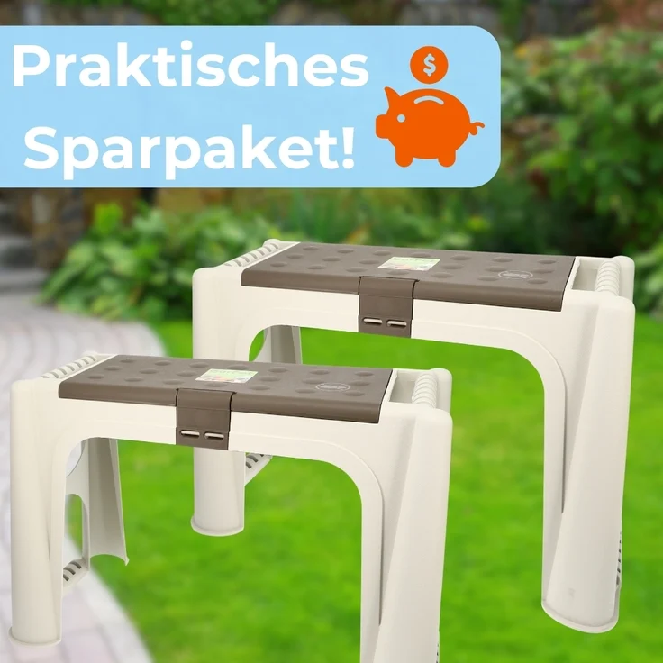 2er Set Kniebank 2in1 Kniekissen Garten Bank Sitzhocker Gartenkniebank Stauraum Kniehocker Gartenarbeit Gartenhocker mit Aufstehhilfe – Bild 6