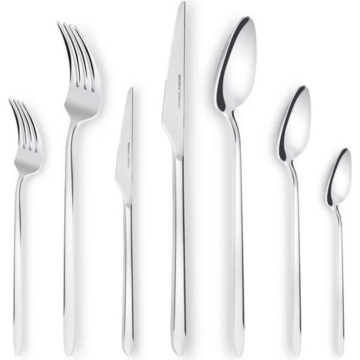 Karaca Besteck-Set Karaca Stark Besteckset für 12 Personen 84-teilig Edelstahl Silber – Bild 4