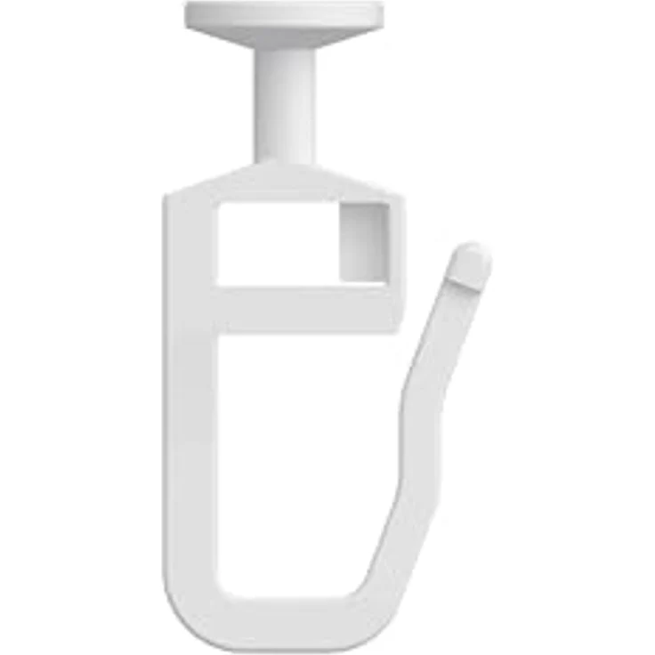 INTERDECO Gardinengleiter Rundkopf-Gleiter, für Gardinenschienen und Innenläufe bis 5,6 mm Nutbreite, (100-St, Packung), Kunststoff – Bild 2