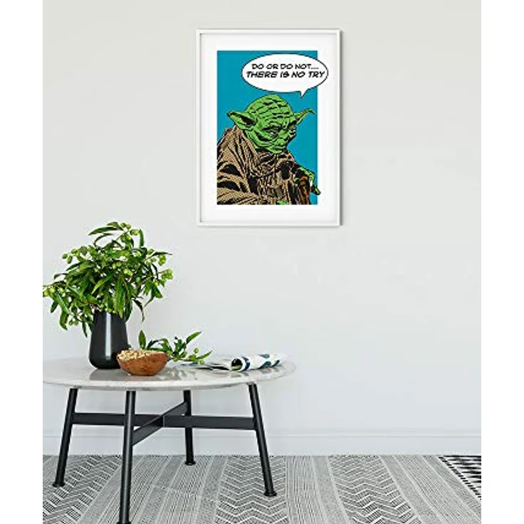 Komar Wandbild Star Wars Classic Comic Quote Yoda, 30 x 40 cm, hochwertiger Kunstdruck ohne Rahmen, für Kinderzimmer und Jugendzimmer, made in Germany, seidenmattes Fotopapier – Bild 2