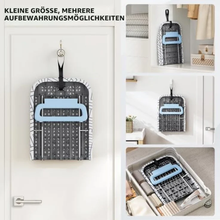 KINGRACK Klappbares Tisch Bügelbrett, Kleines Bügelbretter Faltbares, Tragbares Bügelbrettbezüge Mit Rutschfesten Füßen für den Heimgebrauch, 31x80 cm,Weiß – Bild 5