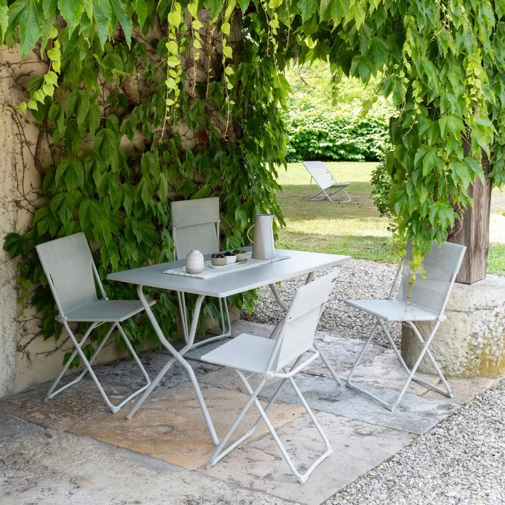 Lafuma Gartentisch Balkon Tisch BALCONY 120 x 70 Colorblock Seigle – Bild 2