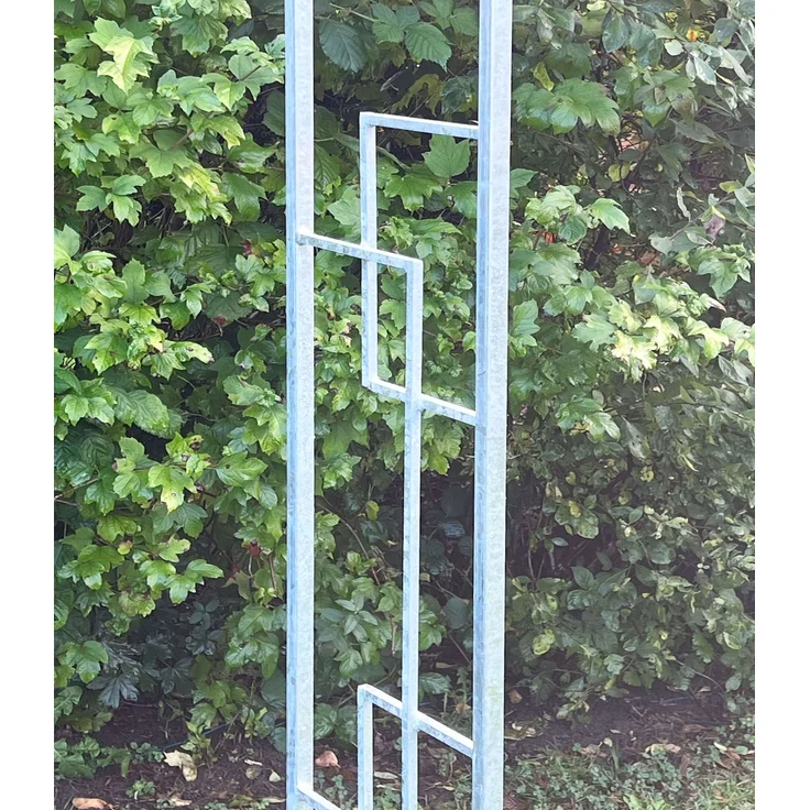 DanDiBo Rosenbogen Metall Verzinkt Massiv 150 cm Torbogen 96524 Wetterfest Rundbogen Volleisen Rankhilfe Gartenbogen Feuerverzinkt – Bild 5