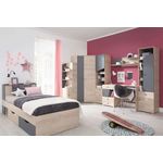 99rooms Japan Kinderzimmer-Set II Eiche Anthrazit