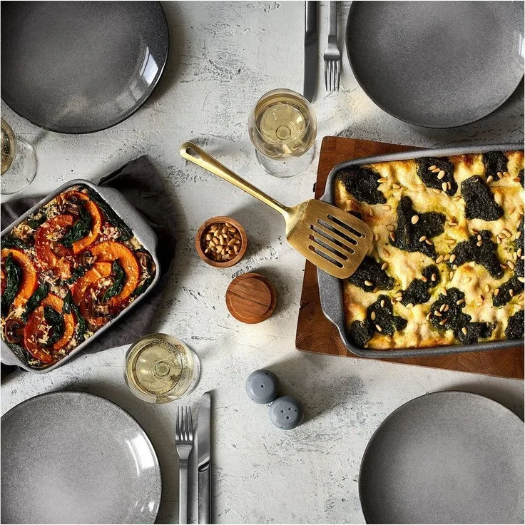 Springlane Auflaufform Keramik Misty Cliff in verschiedenen Größen, Steingut, spülmaschinengeeignet, backofen- & mikrowellenfest – Bild 3