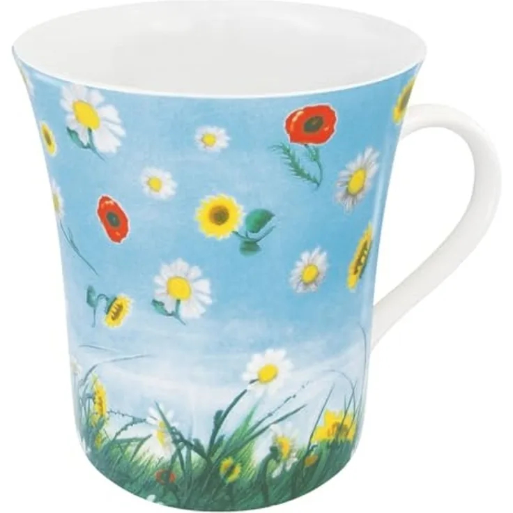 Könitz Kaffeebecher, Porzellan, Mehrfarbig, 12,8 x 9,6 x 10,5 cm