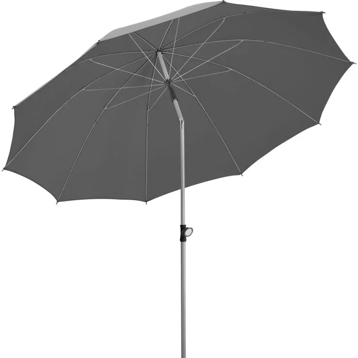Sonnenschirm Locarno 220/10 rund, Ø ca. 220 cm LSF 50 anthrazit