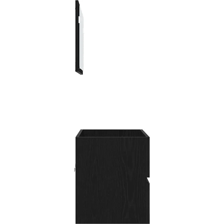 vidaXL Badezimmermöbel-Set mit Schubladen 2 pcs Schwarz Eichen-Optik 875434 – Bild 9