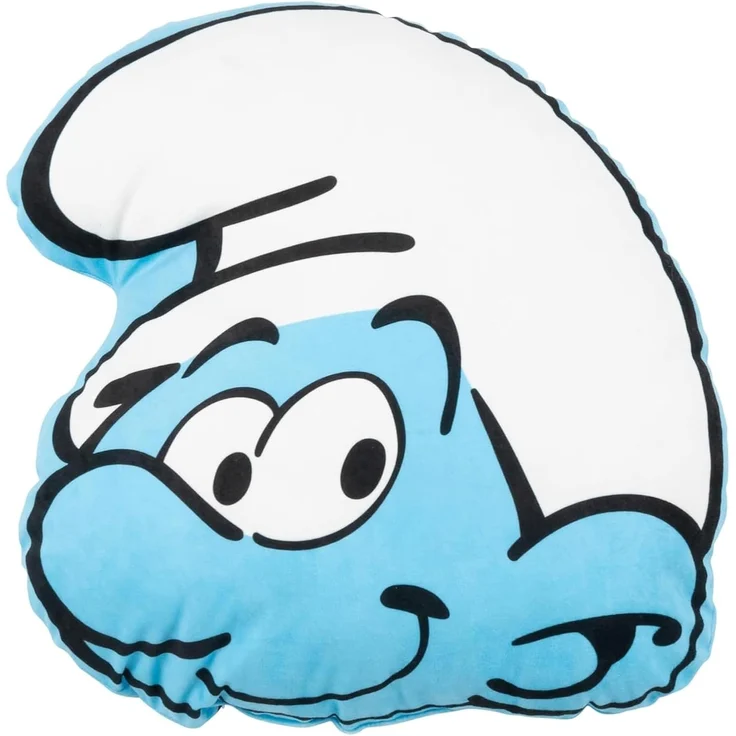 United Labels® Dekokissen Die Schlümpfe Kissen Plüsch Zierkissen Kopfkissen 37 x 33 cm – Bild 1