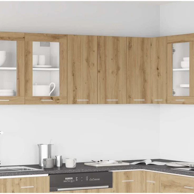 vidaXL Küchenwandschrank Lyon Artisan-Eiche 60x31x60 cm Holzwerkstoff 861148 – Bild 5