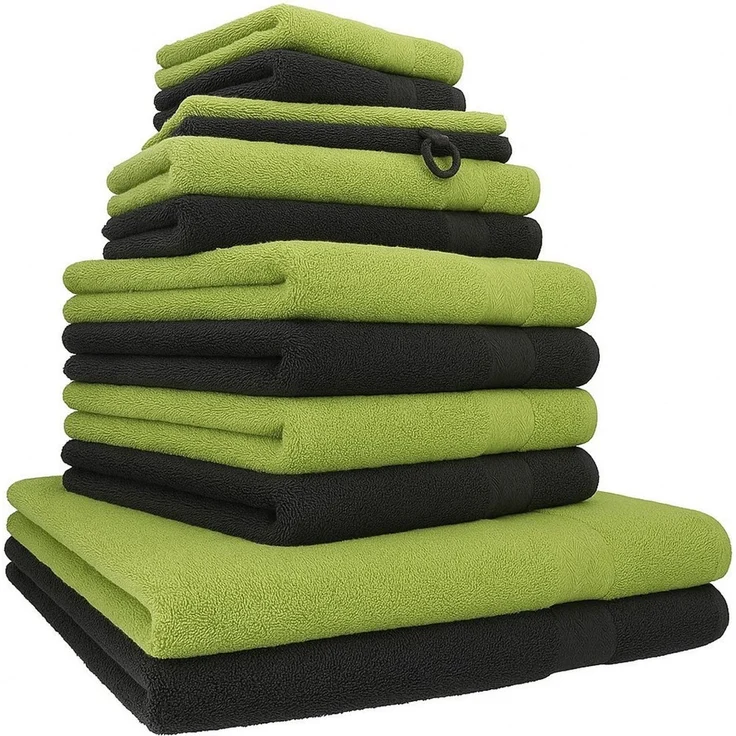 Betz Handtücher Premium Handtuch-Set 12-tlg, 100% Baumwolle (Set, 12-St), Duschtücher,Handtücher, Gästetücher, Seiftücher,Waschhandschuhe – Bild 1