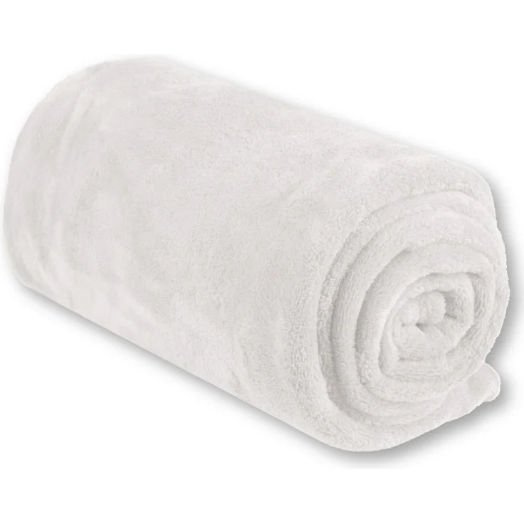 Babydecke Mikrofaser HS weiß - champagner 70x100 cm – Bild 1